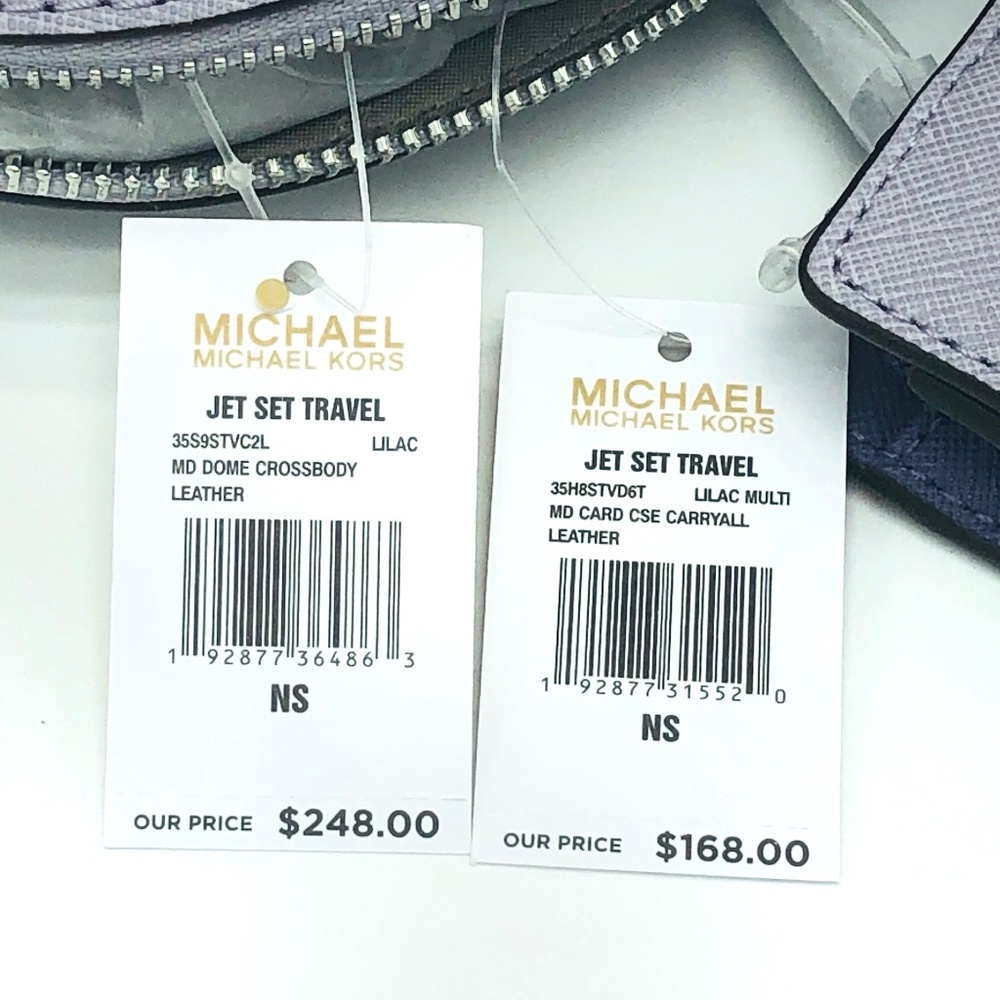 2PCS Michael Kors Jet Set Dome Crossbody Wallet - Picture 8 of 8